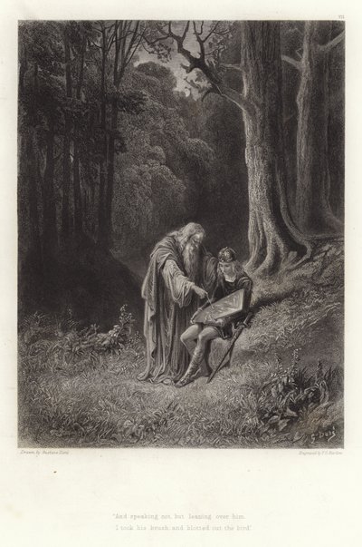 Illustration für Vivien von Alfred Tennyson von Gustave Dore